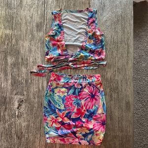 Flowered vacay 2piece